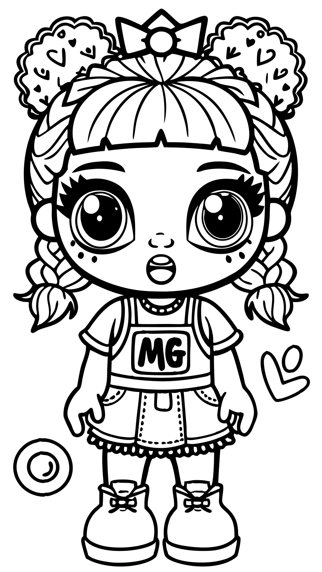 omg doll coloring pages